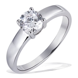 Goldmaid Damen-Ring Solitär 925 Sterlingsilber 1 grosser Zirkonia Gr. 54 (17.2) Zi R4780S54 - 1