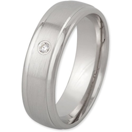 Schmuck-Pur 925/- Silber Damen-Ring mit Zirkonia rhodiniert YSD474 mit Gravur (Größe 60) - 1